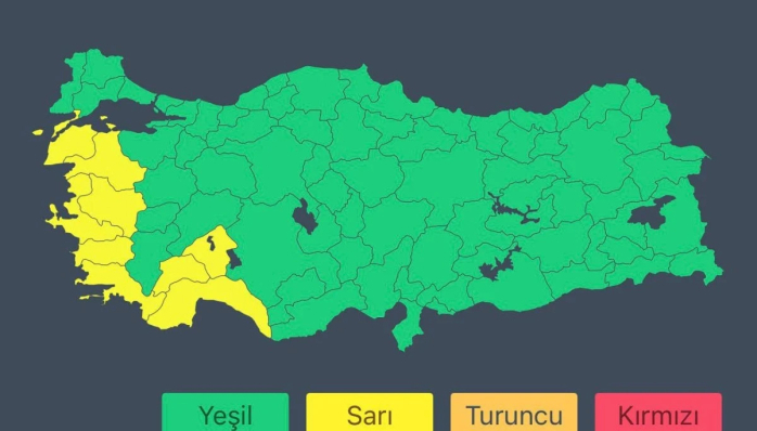 İçişleri Bakanlığı duyurdu: 9 il için "sarı" kodlu meteorolojik uyarı 
