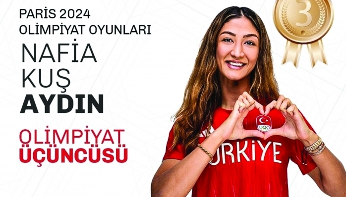 Nafia Kuş Aydın, bronz madalya karşılaşmasında Büyük Britanya'dan Rebecca McGowan'ı 2-1 yenerek Olimpiyat 3'üncüsü oldu.