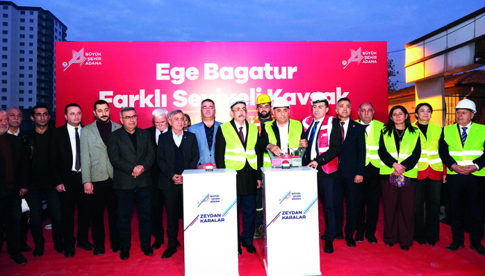 Ege Bağatur Farklı Seviyeli Kavşak Projesi’nin temeli atıldı