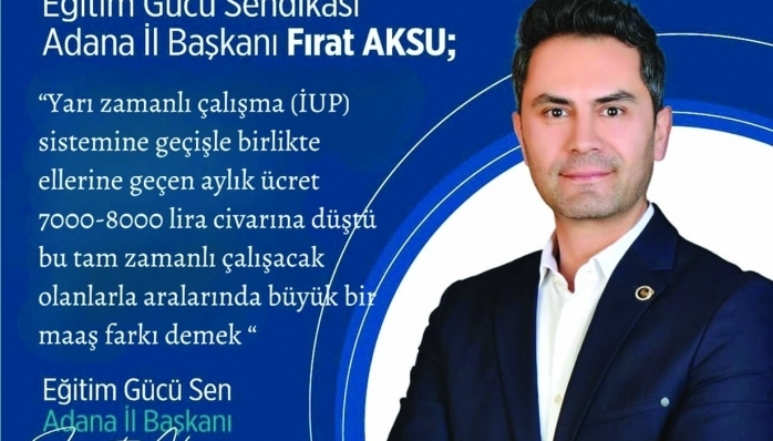 Aksu, ” Sendika olarak, okullarda personel ihtiyacı çağrımız yerini buldu, ancak bu defa bu personellerin nasıl çalışacağı ve ne kadar maaş alacağı ile ilgili soru işaretleri var.” dedi.