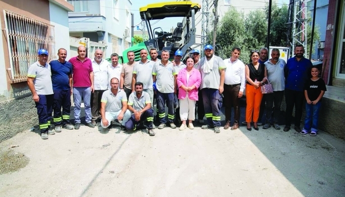 BELEDİYE BAŞKAN VEKİLİ AKKAN, ASFALT ÇALIŞMALARINI YERİNDE İNCELEDİ