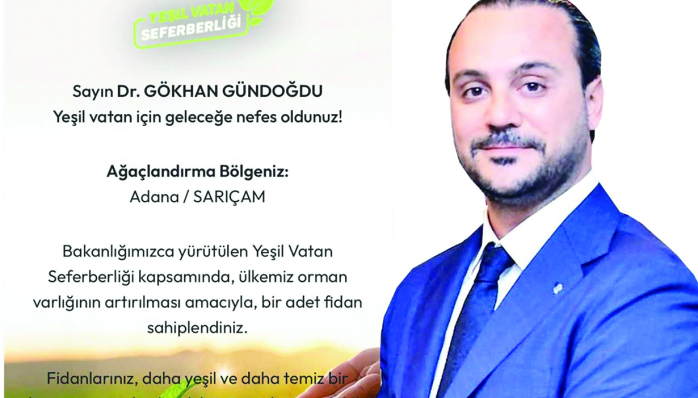 DR. GÜNDOĞDU’DAN ‘YEŞIL VATAN’A DESTEK